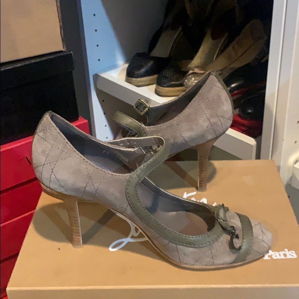 CHRISTIAN DIOR SUEDE CANNAGE PUMPS - Picture 4 of 6